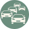Cars icon representing the crowded market