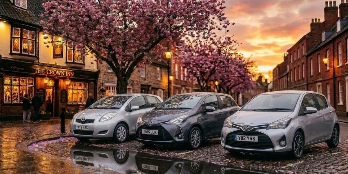 Comparison of three Toyota Yaris generations