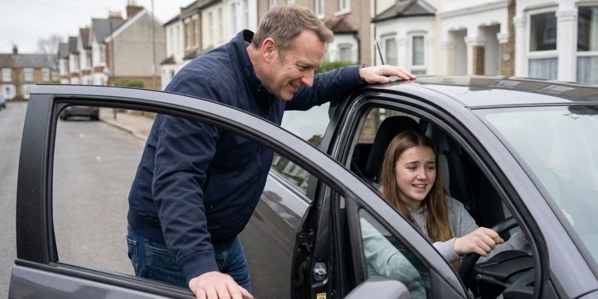 Toyota Yaris driving on a country road