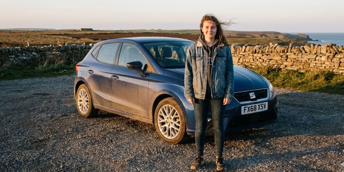 SEAT Ibiza 2018 with driver