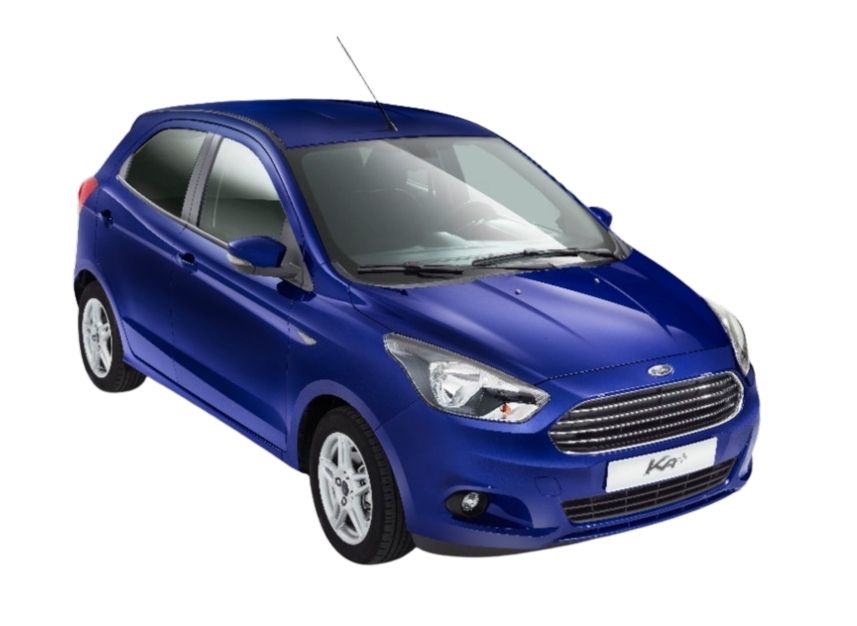 Picture of a Ford Ka+ in blue - insurance group 2-3 first car